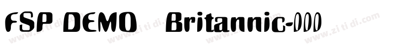 FSP DEMO   Britannic字体转换